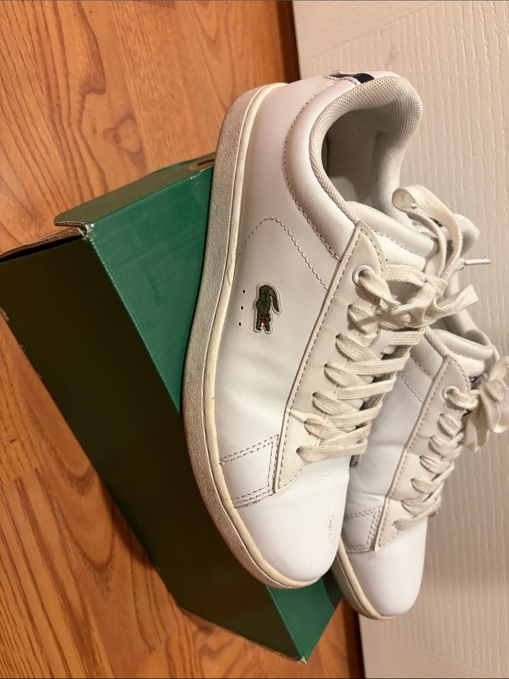 Lacoste White Leather Sneakers - Picture 4 of 6